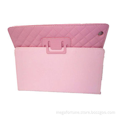 Synthetic leather cases for iPad 2/3/4, PU and pure PC shells on back
